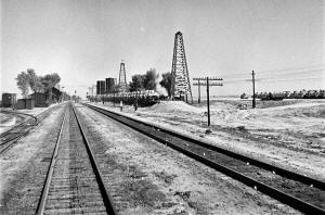 Tanks on train at Camp Goffs